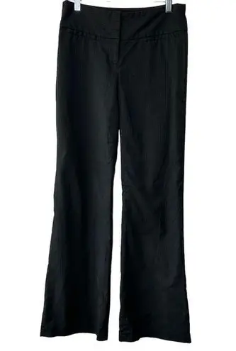 Willi Smith  Black Pinstripe Low-RIse Straight Leg Pants Women's Size 2