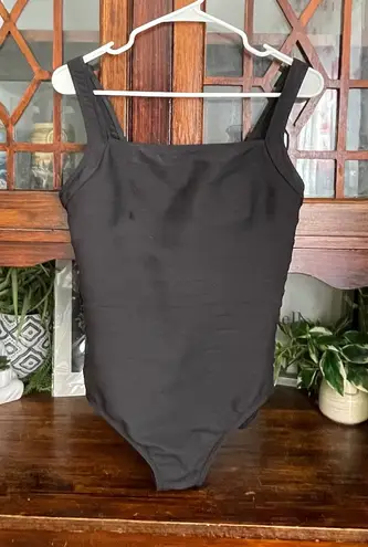 MiracleSuit Black One Piece Swimsuit Shaping Slimming Square Neck Size 12
