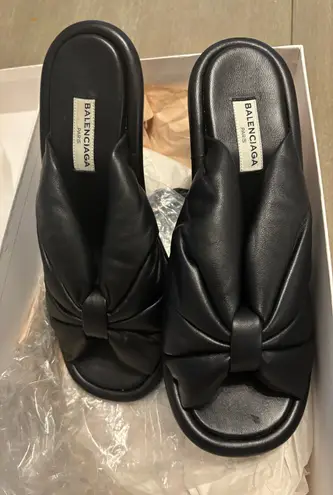 Balenciaga Bow Wedged Sandle size EUR 37/ US 6.5