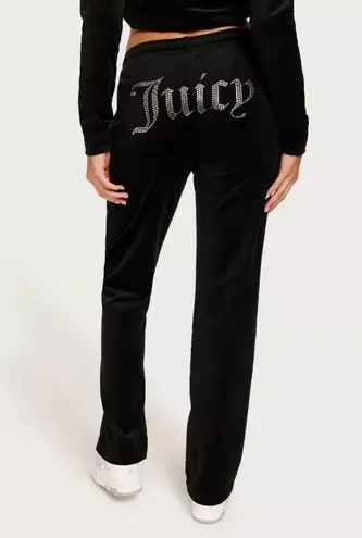 Juicy Couture NEW  Tina Track Pants in Velvety Black, Size M New w/Tag