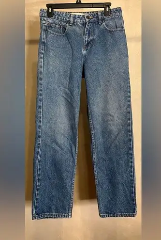 Route 66 Relaxed Women Mid-Rise 100% Cotton medium wash Classic Mom Jeans|Sz:4A