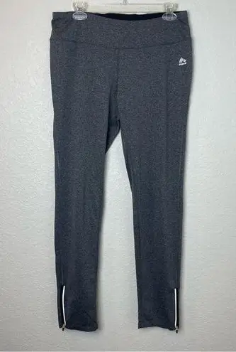 RBX Full Length Heather Gray Leggings w/Zippers at Ankles Size L Size L