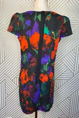 Milly  of New York Abstract Painterly Floral Dress