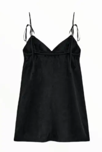ZARA  gathered ruched black playsuit