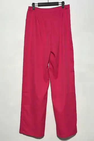 Nasty Gal NEW  Hot Pink Tailored High Waisted Wide Leg Pants Size 10