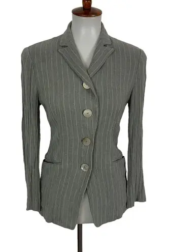Kim Dongsoon Small Gray Blazer Tailored Career Workwear Preppy Academia - Image 1