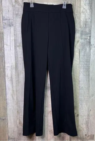 INC International Concepts Size 10 Wide Leg High Rise Dress Pants Faux Pockets Black