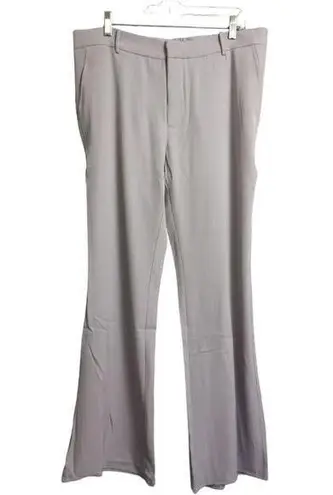 NWT AREA STARS Grey Liz Pant Dress Pants Belt Loops Polyester Large Gray