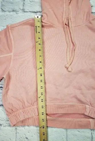 Nordstrom  Womens Size Medium Cropped Pink Pudding Hoodie