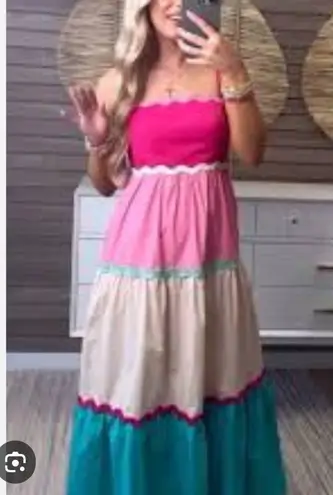 Peach Love California NWT Sunset Serenade Maxi Size L