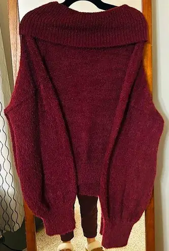 Nine West Glitter Cowl Neck Sweater