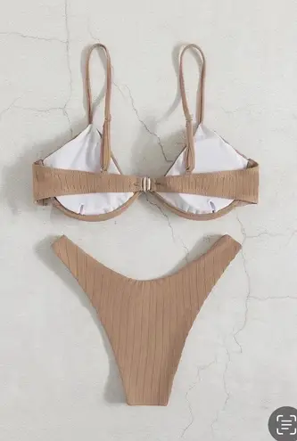 Brown Bikini Set Size M