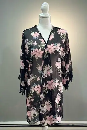 Pinkblush Black/Pink Caftan Size L EUC