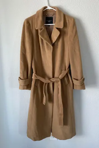 Talbots Tan Wool & Angora Blend Classic Coat Size 10P