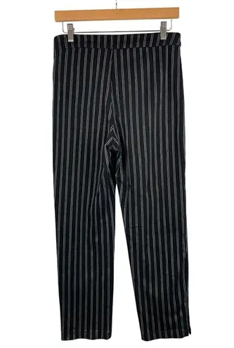 Lysse Womens Striped Black & White Cotton Blend Pants Size M