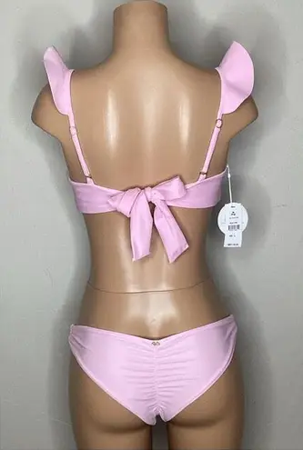 PilyQ New. PQ pink bikini. L-top/M-bottom