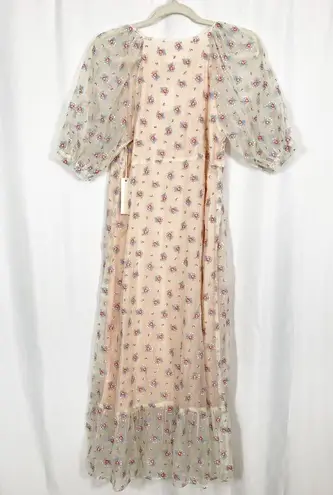 Capulet x Revolve Sheer Rosewood Embroidered Prairie Dress Cottagecore