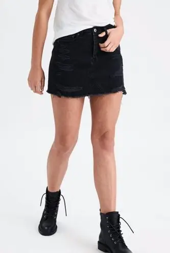 Black ripped skirt size 4 2025