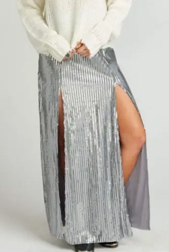 Show Me Your Mumu  Mick Double Slit Maxi Sequin Skirt‎ - Image 1
