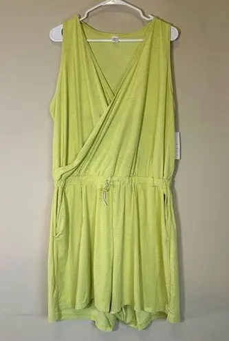 Old Navy  NEW NWT Yellow Lime Green Romper Shorts Women's XL‎