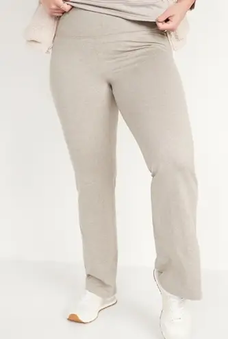 Old Navy  Size XXL High Rise Cozycore‎ Flare Pants Beige Tan Comfy Lounge Sweats - Image 1