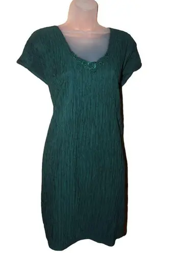 Linea Donatella  Emerald Green Vintage Nightgown size M