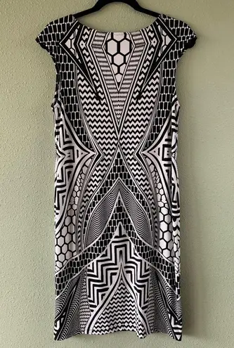 Chico's Chico’s sz 0 career dress geometric print midi