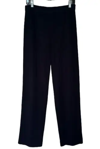 Misook Black Wide Leg Knit Pant Elastic Waist size XL