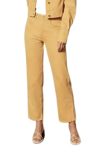 BOYISH Straight Ankle Jean Women 26 Gold Rust High Rise Cottage Classic City NWT