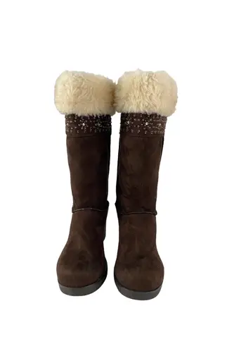 American Eagle  Suede Embellished Winter Boots 