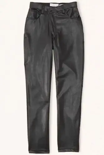 Abercrombie & Fitch  curve love skinny high rise ankle faux leather pants 29/8