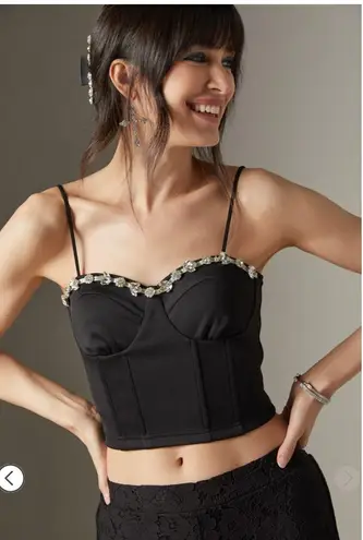 Francesca's Louisette Embellished Corset Top