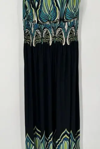 Jessica Howard Womens 8 Maxi Sleeveless Ruched Waist Cruise Vacation Beach