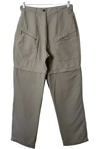Lowe Alpine Outdoor Pants Womens Size 29" Tan Pockets Zip Away Shorts Hiking