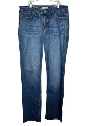 Riders By Lee Mid-Rise Straight Leg Medium Wash Jeans Stretch 16 Long 16L Plus