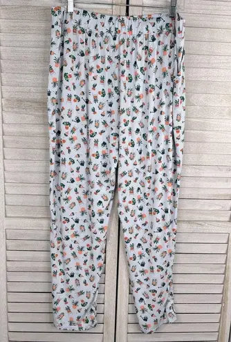 Duluth Trading  CO. Dang Soft Tapered Ankle Lounge/Pajama Pant Garden Print-Large