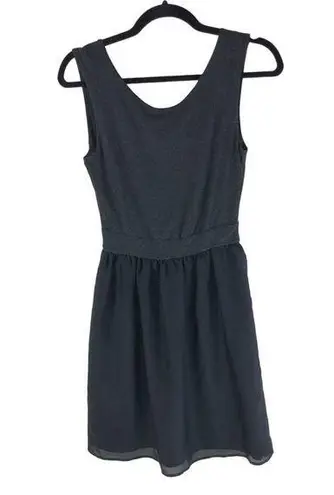 Only Hearts NYC by Helena Stuart Dress A Line Silk Blend Open Back Black S