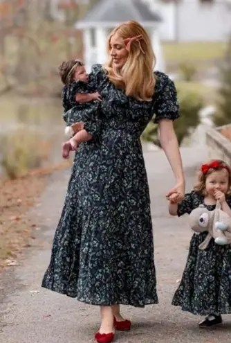 💕IVY CITY CO💕 Gracie Dress ~ Holly Print XXS NWT Green