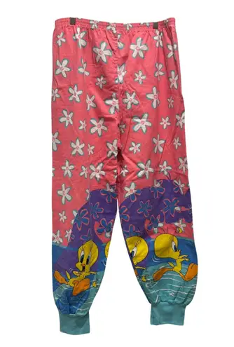 Looney Tunes Tweety Bird Pajama Pants XL Sleepwear Loungewear 90s Cartoon *flaw