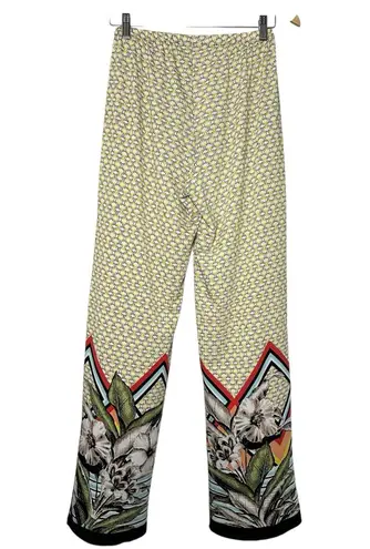 Melissa Paige Palazzo Pants Size S Boho Geometric Floral Tropical Print Stretch