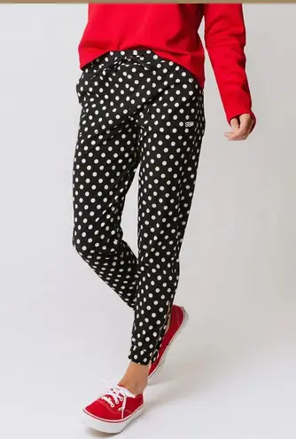 ALBION FIT Albion BLACK POLKA DOT JETSETTERS size small NWT