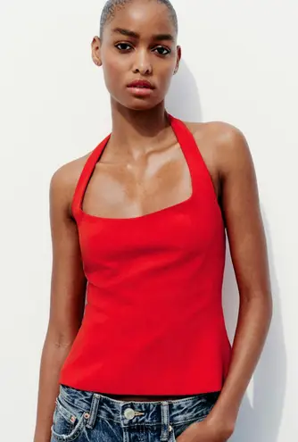 ZARA Fitted Halter Top