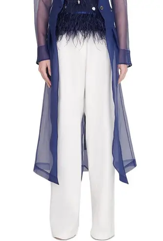 STAUD Luisa Wide Leg Pants in Ivory, Size 8 New w/Tag