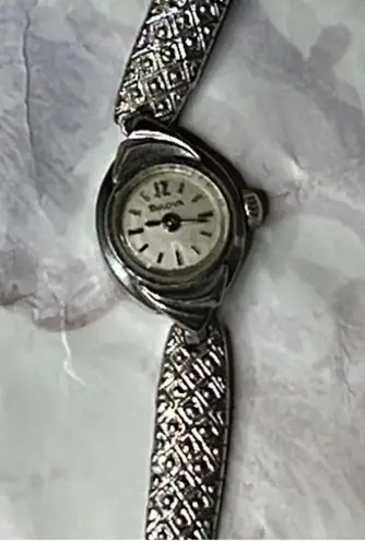 Bulova Vintage Art Deco Women’s Swiss 10K Gold Cocktail Watch WORKING!