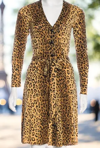 Milly New York (BNWT)Leopard Print
Merino Wool Sweater Dress M Brown Size M
