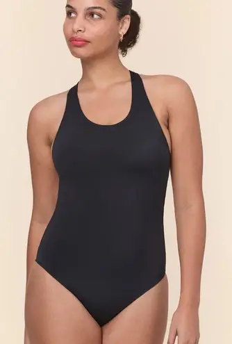 Andie The Tulum One Piece Black Women's Size Large Blue