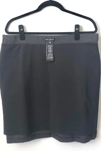 Mario Serrani 🖤 Charcoal Stretchy Pencil Skirt