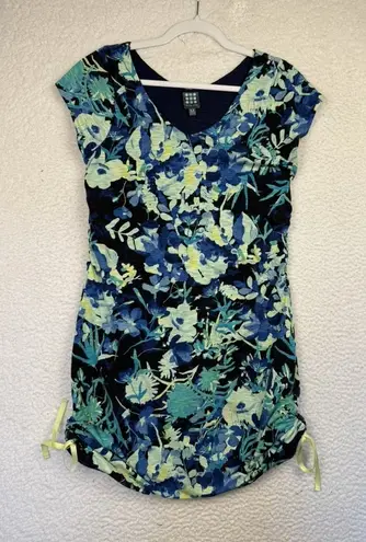 Title Nine Title Nine Dress Womens Medium Floral Matahari Ruched Reversible Summer