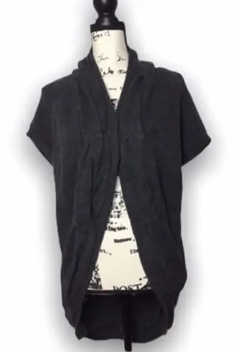 Isda & Co SZ L gray chunky short sleeve cardigan Gray Size L - Image 1