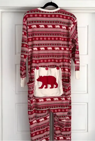 Little Blue House by Hatley Fair Isle Bear Adult Union Suit